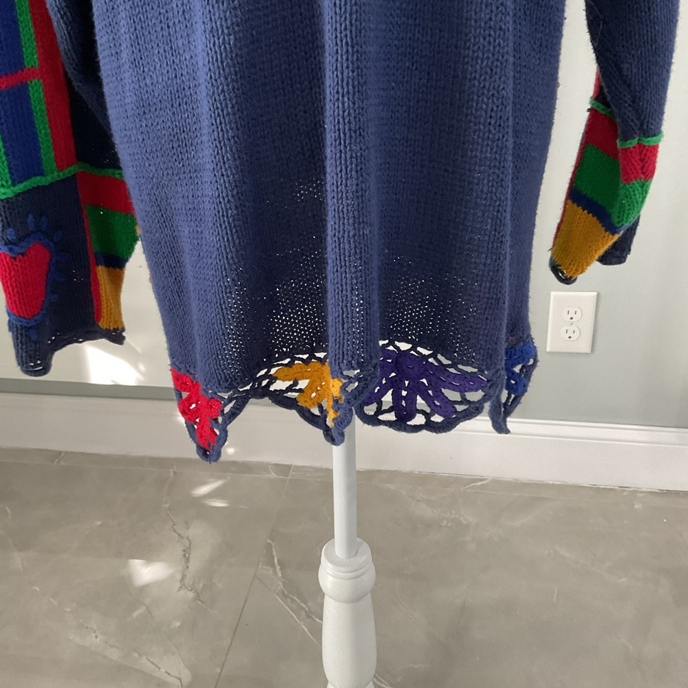 Extra Touch Multicolor Patchwork Sweater - Picture 4 of 6